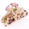 Ruilogod Lady Flower Pattern Press Spring Hair Claw Clamp Hairclip Gold Tone (id: 2d8 307 c46 17e 34f view 2