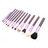 Ruilogod Nylon Hair Wood Handle, Eye Shadow Face Cream Powder Blush Foudation Blending, Cosmetic Makeup Tool Brush Set 12pcs Purple (id: a0b 8db 4f7 0a1 97e view 1