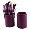 Ruilogod Nylon Hair Wood Handle, Eye Shadow Face Cream Powder Blush Foudation Blending, Cosmetic Makeup Tool Brush Set 12pcs Purple (id: a0b 8db 4f7 0a1 97e view 3