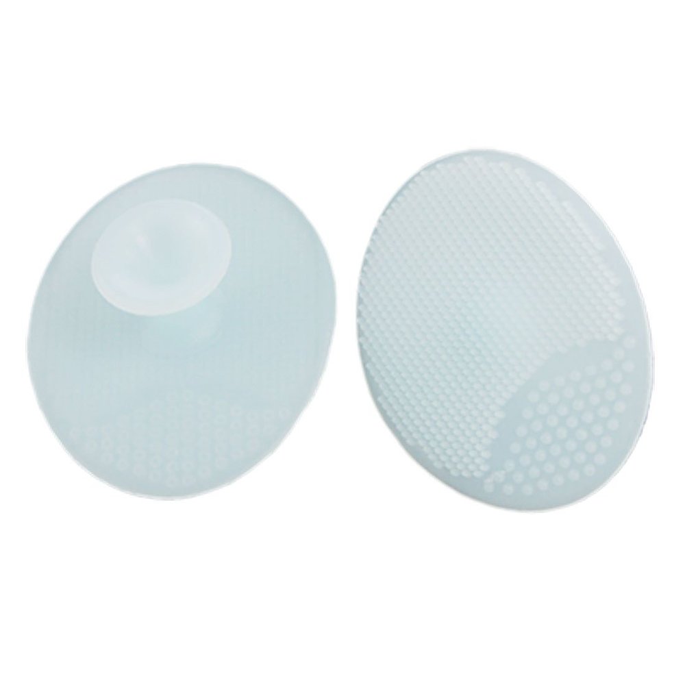 Ruilogod Woman Light Blue Silicone Facial Cleaning Brush 2 Pcs (id: 581 1b7 3ba 924 498