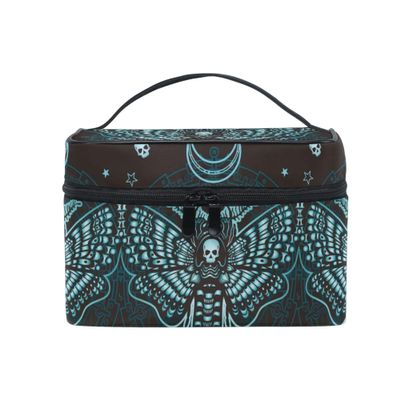 Makeup Bags, Butterfly Skull Mysticism Makeup Organizer Bag Makeup Case Cosmetic Toiletry Bag for Girl Women Ladies