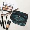 Makeup Bags, Butterfly Skull Mysticism Makeup Organizer Bag Makeup Case Cosmetic Toiletry Bag for Girl Women Ladies view 3