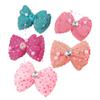 Ruilogod Colorful Plastic DIY Dots Dual Layer Bowknot Style Hairclips 5 Pcs(id:42 95e 60 37e 9bc view 1