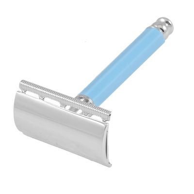 Ruilogod Skyblue Plastic Handle Silver Tone Shaving Razor Shaver for Men (id: d86 fd3 8f5 a40 5bf