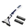 Ruilogod Men White Blue Non- Plastic Handle Manual Shaver w 3 Blades (id: eaf ddb 297 bc5 385 view 1