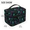 Goth Makeup Bag, Gothic Skull Makeup Organizer Bags Toiletry Bag Box Travel Cosmetic Bag Make Up Train Case for Women Teen Girl Ladies view 2