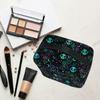 Goth Makeup Bag, Gothic Skull Makeup Organizer Bags Toiletry Bag Box Travel Cosmetic Bag Make Up Train Case for Women Teen Girl Ladies view 3