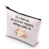 BDPWSS Assistant Principal Cosmetic Bag School Principal Appreciation Gift I'm a Mom And An Assistant Principal Nothing Scares Me Travel Pouch (Mom assis principal) view 1