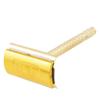 Ruilogod Men Gold Tone Metal Safety Handle Razor w 2 Blade + Case (id: ed9 9c8 a28 9d1 b28 view 1
