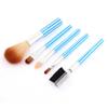 Ruilogod Stripe Pattern Cosmetic Powder Eyeshadow Brow Brush Comb 5 in 1 Blue (id: 2ce 8a4 6ea cfe f45 view 1