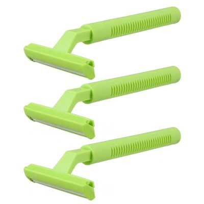 Ruilogod Ladies T Type Plastic Body Hair Razor Shaver Cosmetic Remover Green 3 Pcs (id: 966 e00 2de 6cc 82e