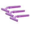 Ruilogod Woman T Type Head Plastic Body Hair Razor Shaver Cosmetic Remover Purple 3 Pcs (id: 622 bf5 901 e91 ea2 view 1
