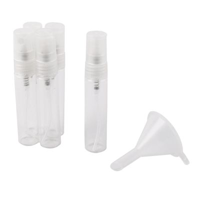 Ruilogod Glass Travel Refillable Perfume Empty Bottle Atomizer Pump Spray 5ml 5pcs Clear (id: 117 129 0fe 91a 95b