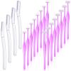 20 Pcs Eyebrow Razor for Women T Shaped Dermaplane Face Razor Eyebrow Trimmer Facial Razor with Cover Eyebrow Shaver Face Hair Remover Tool for Women Girls, 2 Style view 1