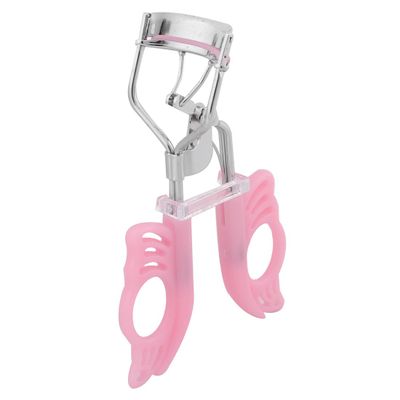 Ruilogod Plastic Handle Stainless Steel Cosmetic Tool Eyelash Curler Pink Silver Tone (id: 1c4 d64 52c CCC 2c2