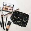 Goth Makeup Bag Black, Gothic Moth Butterfly Makeup Organizer Bags Toiletry Bag Box Travel Cosmetic Bag Make Up Train Case for Women Teen Girl Ladies view 3