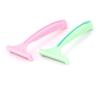 Ruilogod Plastic Antislip Handle T Shape Body Hair Razor Shaver 2PCS Pink Green (id: 89d 264 bcc d03 a3b view 1