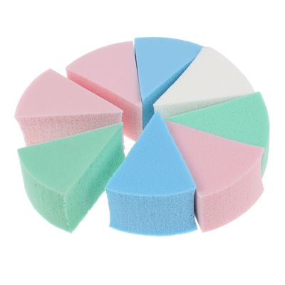 Ruilogod 8 in 1 Women Colorful Fan-shaped Powder Puff Cosmetic Makeup Sponge (id: b7d 2ab d7d fec 4f4