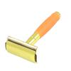 Ruilogod Orange Rubber Coated Handle Gold Tone Metal Safety Razor Beard Trimmer (id: 96a 223 8a1 06d 60c view 1