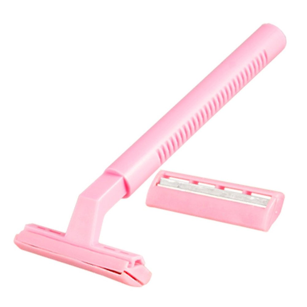 Ruilogod Woman Plastic Handle Body Armpit Hair Remover Trimmer Shaver Pink 2 Pcs (id: 4ab 7c6 e99 388 0db