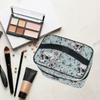 Skull Makeup Bag, Vintage Goth Skull Butterfly Makeup Organizer Bags Toiletry Bag Box Travel Cosmetic Bag Make Up Train Case for Women Teen Girl Ladies view 3