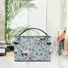 Skull Makeup Bag, Vintage Goth Skull Butterfly Makeup Organizer Bags Toiletry Bag Box Travel Cosmetic Bag Make Up Train Case for Women Teen Girl Ladies view 4
