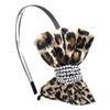 Ruilogod Woman Metal Frame Leopard Pattern Bowknot Hair Hoop Band Headband(id:4a ee3 9d 867 11b view 1