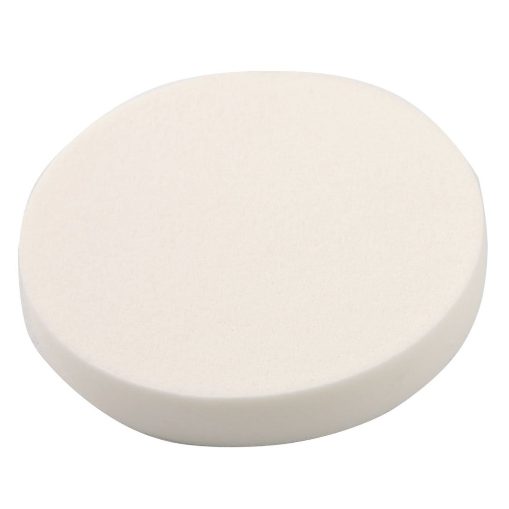 Ruilogod 2 pcs 3.5" Cosmetic Facial Makeup White Round Sponge Powder Puff for Lady(id:04 f62 6b a09 c94