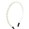 Ruilogod Plastic Mini Beads Braid Slim Metal Hair Hoop Headband for Ladies (id: e16 1a2 3f9 661 620 view 1