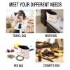 JXGZSO Vegas Trip Bag What Happens in Vacation Zipper Makeup Bags Travel Toiletry Bag Accessories (What Happens in Bag) view 4