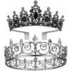 AOPRIE King & Queen Artemis Tiara and Crown for Women Men Crystal Hair Accessories for Wedding Prom Bridal Birthday Party Halloween Costume Christmas Gifts Black Princess Tiara for Girls Boys view 1