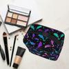 Goth Makeup Bag, Gothic Bats Halloween Luminous Makeup Organizer Bags Toiletry Bag Box Travel Cosmetic Bag Make Up Train Case for Women Teen Girl Ladies view 3