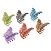 Ruilogod 6 Pcs Assorted Colors Plastic Butterfly Shaped Hairclip Clamps Claws(id:28 4a3 4d 0ec a6d view 1