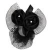 Ruilogod Glitter Thread Mesh Bowtie Design Flower Hair Clip French Barrette Black (id: c3a 305 cef 64b 162 view 1