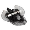 Ruilogod Glitter Thread Mesh Bowtie Design Flower Hair Clip French Barrette Black (id: c3a 305 cef 64b 162 view 2