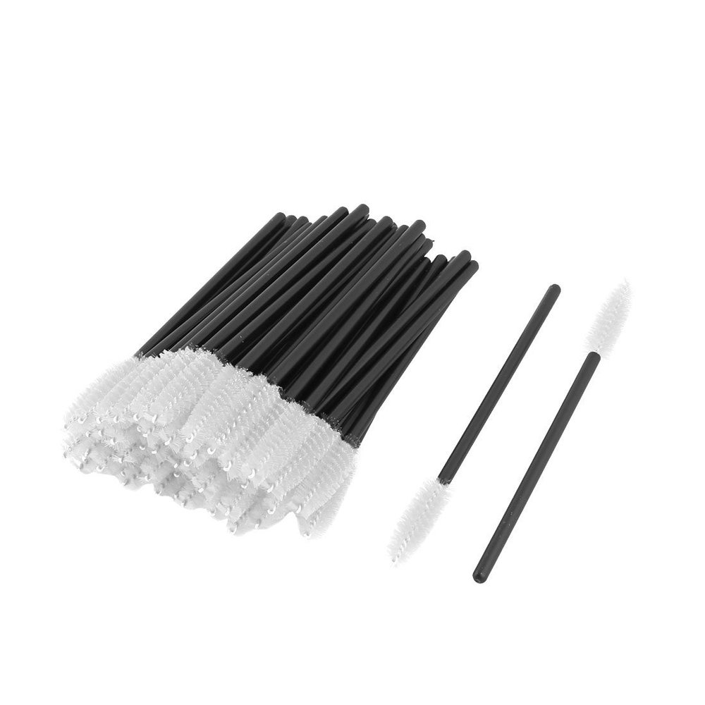 Ruilogod Women Plastic Makeup Tool Disposable Eyelash Eyebrow Mascara Brush 50pcs White (id: 7ce ad2 bdc 798 99f