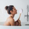 Beavorty Shower Back Scrubber Handle Ergonomic Exfoliating Bath Brush for Skin Care Non- Sponge Applicator for Sunscreen and Lotion Use Design for Easy Cleaning view 4