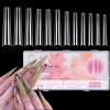 Clear Coffin Nails Tips Fake Nails, 240Pcs XXXL Extra Long Coffin Nail Tips for Acrylic Nails Professional, Half Cover Nail Extension False Nails for Manicure Salon Home DIY Nail Art 12 Sizes view 1