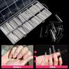 Clear Coffin Nails Tips Fake Nails, 240Pcs XXXL Extra Long Coffin Nail Tips for Acrylic Nails Professional, Half Cover Nail Extension False Nails for Manicure Salon Home DIY Nail Art 12 Sizes view 3