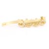 Ruilogod Metal Flower Design Women Hair Barrette Hairclip Gold Tone Brown (id: 389 ee7 2ab 2cf 76a view 2