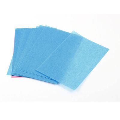 Ruilogod Woman Cosmetic Rectangle Shape Blue Facial Oil Blotting Paper 40Pcs (id: 33a 35a 512 fc0 e78