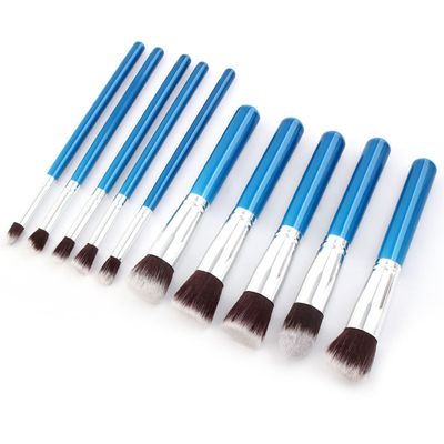 Ruilogod Nylon Hair Wood Handle, Eye Shadow Face Cream Powder Foudation Blending, Cosmetic Makeup Tool Brush Set Blue (id: 626 9ed 40c 491 7a8