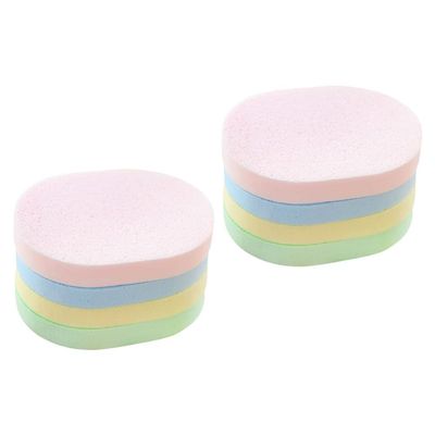 FRCOLOR 8Pcs Face Cleaning Sponges Exfoliating Makeup Removal Sponge Pads Cosmetic Sponge Face Wash Sponge for Women