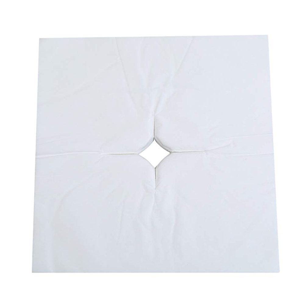 EXCEART Non-Woven Fabric Face Mask Pillow Cover Face Hole Mat for Spa Massage Cover Bed Pillow Towel
