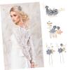 TOYANDONA 4pcs Bridal Hair Accessories U-shaped Hair Combs Rhinestone Hairpins for Weddings Engagements Parties for Women Girls view 2