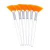 Beavorty 6pcs Facial Fan Mask Brush Soft and Skin-friendly Applicator for Sleeping Masks Easy to Clean and Reusable Mud Applicator for Beauty and Transparent view 1