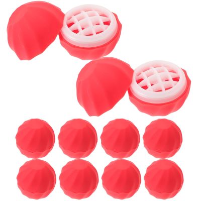 Beavorty 10pcs Box Spherical Lipstick Case Plastic Bulk Travel Dispenser