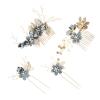 Beaupretty 1set Rhinestone Flower Hair Comb for Weddings Bridal Hair Clip for Updos for Brides and Bridesmaids view 1