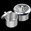 3pcs Set Acrylic Liquid Jar Nail Liquid Container Nail Metal Cup Mini Nail Cup Cup view 2