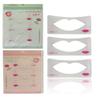 3pcs Lip Liner Stencils 3 Lip Model Styles Lip Line Template Stencil Card Lip Cosmetic Make Up Tools view 3
